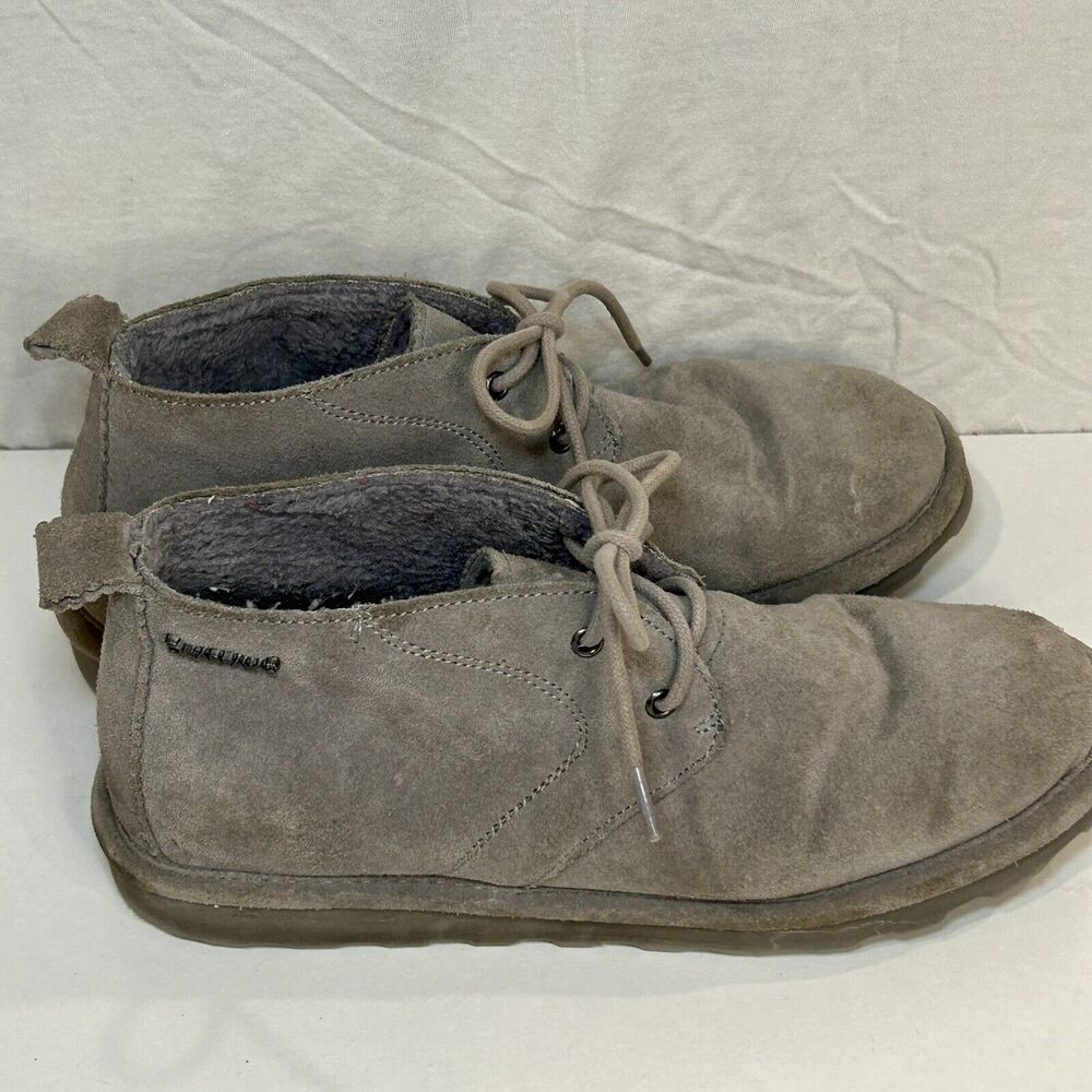 Bearpaw Women’s Size 10 Skye Chukka Gray Grey Fog Suede Boots Shoes